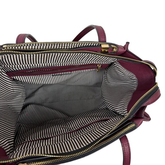 Urban Expressions Large Classic Work Tote/Shoulder Bag Maroon Women’s - Picture 6 of 10